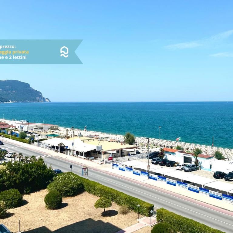 M413 - Marcelli, quadrilocale fronte mare con vista e spiaggia privata - Appartamento con 3 Camere da Letto e Vista Mare - 7