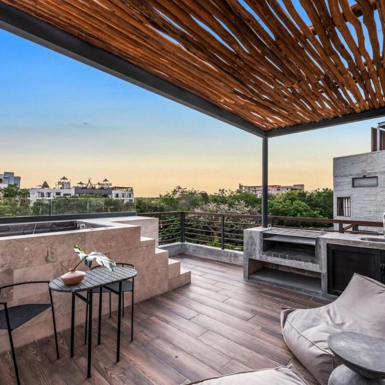 Gorgeous Luxury Penthouse at Xalet Tulum with Private roof and Jacuzzi - Three-Bedroom Apartment - 4