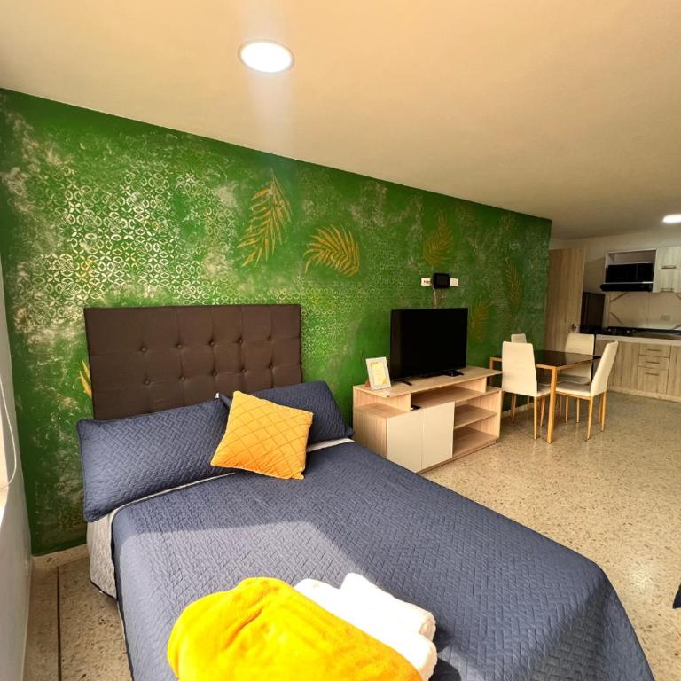 PARK 66 Apartaestudios - Estudio con 1 cama grande - 1