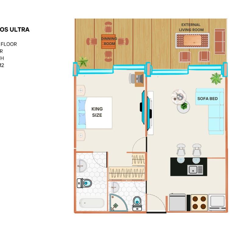 Morros Ultra 1 BR - Direct Sea View - One-Bedroom Apartment - 29