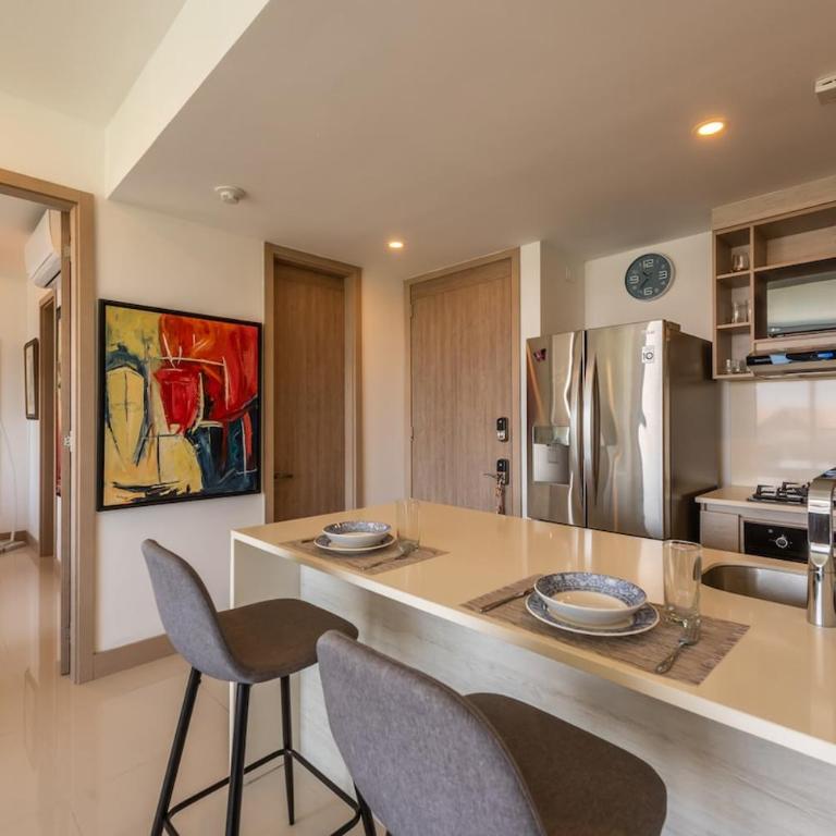 Beachfront Modern One-Bedroom Apartment with Pool, Parking - Apartamento de 1 dormitorio - 47