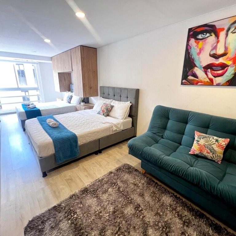 Family Loft completo dos camas grandes y sofá cama - Apartamento de 1 dormitorio - 9