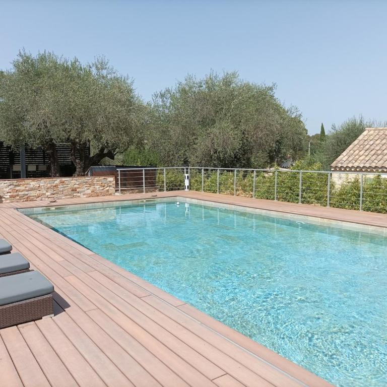 Villa 12 p entre Nice et Cannes piscine clim - Villa - 15
