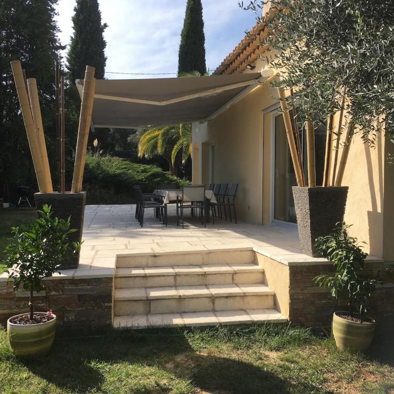 Villa 12 p entre Nice et Cannes piscine clim - Villa - 19