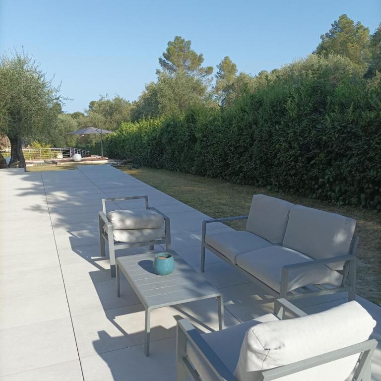 Villa 12 p entre Nice et Cannes piscine clim - Villa - 21