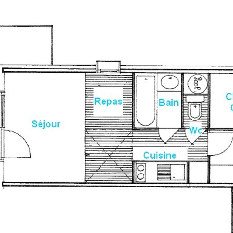 Les Saisies - 2 pièces avec cabine, 4 pers. - FR-1-293-121 - Apartment (4 Erwachsene) - 6