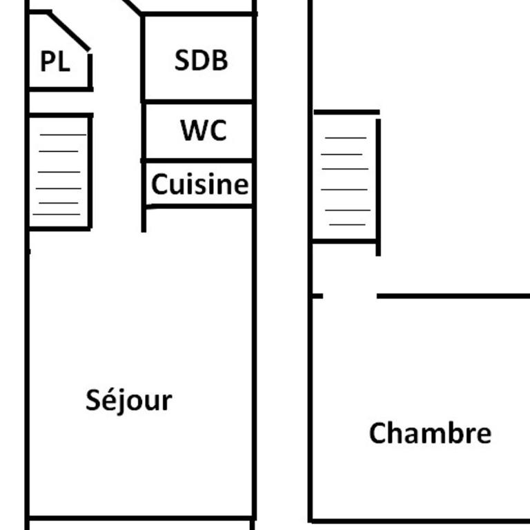 Confortable appartement 5 pers, balcon sud, proche pistes - One-Bedroom Apartment - 6