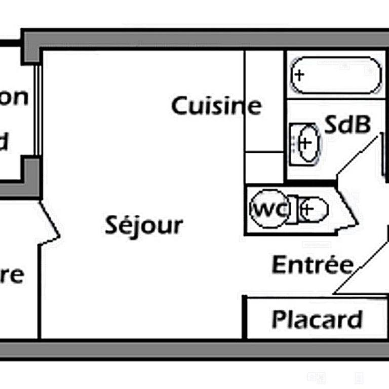 Appartement cosy 3 pièces, 6 pers, animaux tolérés - FR-1-293-126 - Apartamento (6 adultos) - 8
