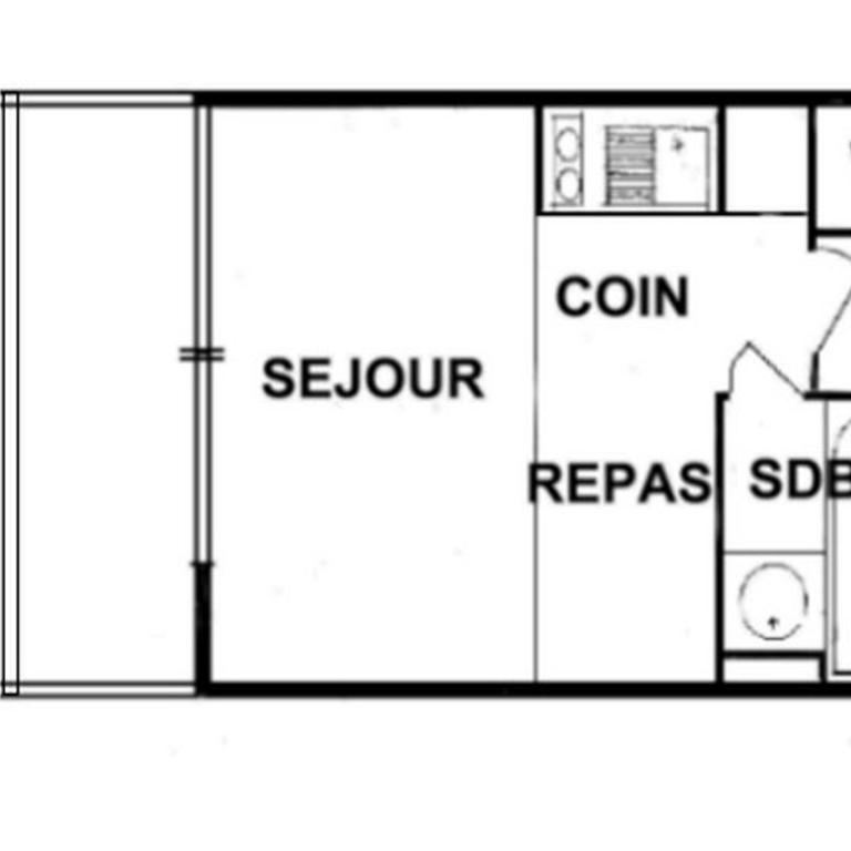 Studio cabine rénové 4 personnes, balcon sud, garage inclus - FR-1-293-152 - Studio - 10