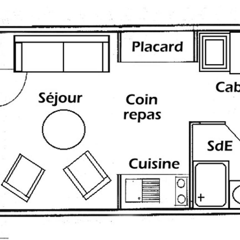 Studio cabine aux Saisies, balcon sud, 4 couchages - Studio - 6
