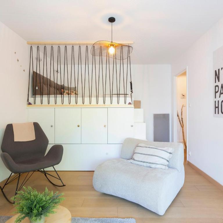Chez Stéphanie De - Superbe studio design en centre ville avec piscine - Apartment mit 1 Schlafzimmer - 2