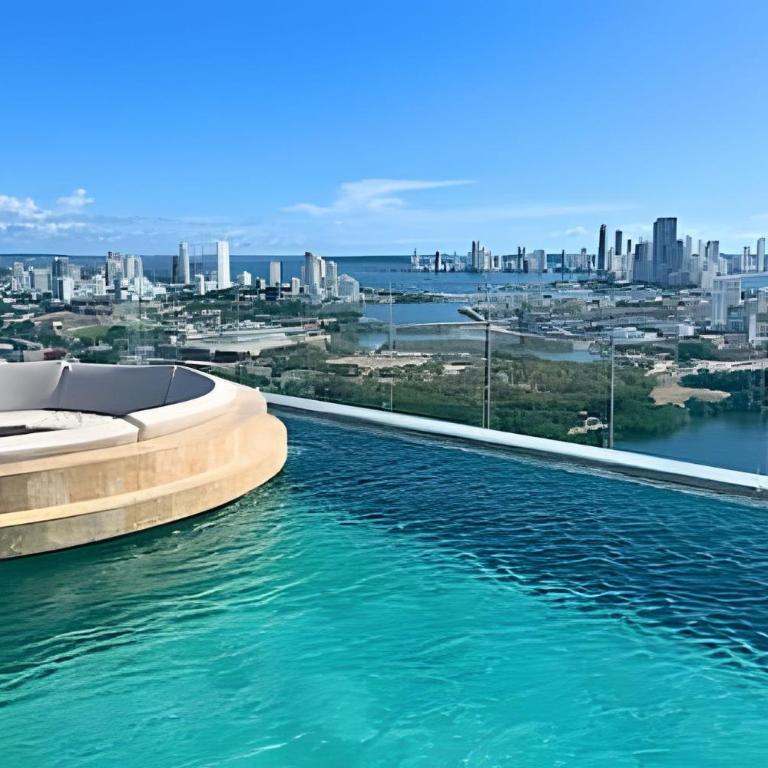 Stuning view to Walled city & Beach, King size bed - Two-Bedroom Apartment with Terrace and Sea View - 21