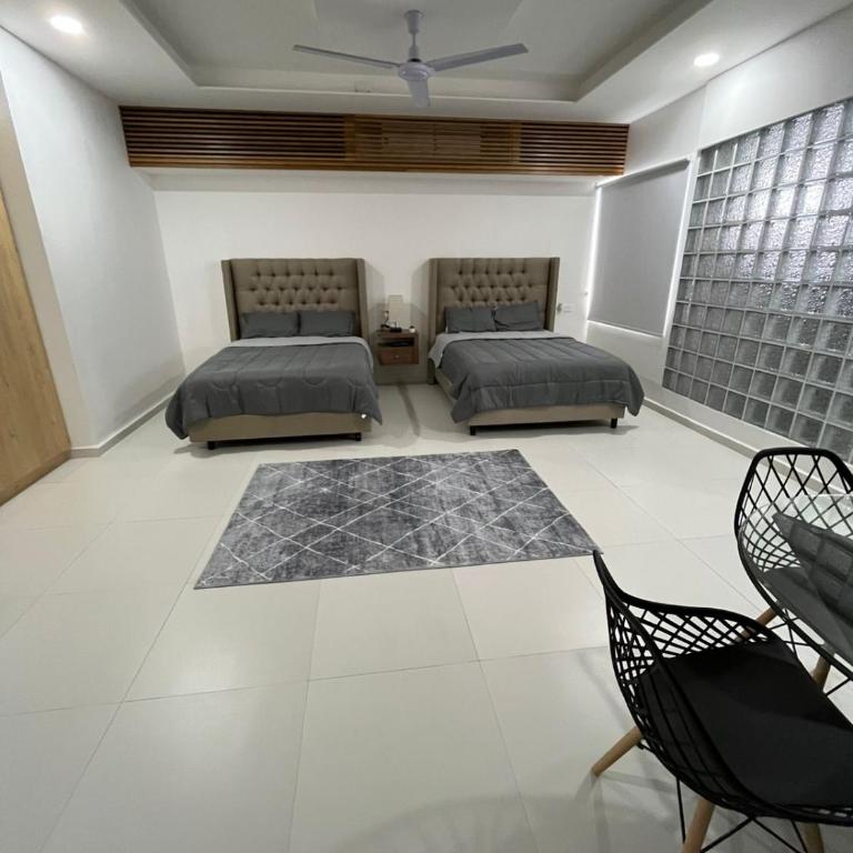 Black & White Lock Off Room - Two-Bedroom Apartment - 5