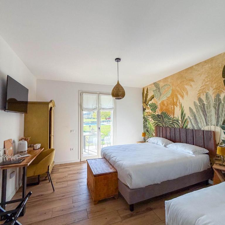 Bed and Breakfast Le Giale - Camera King con Vista Piscina - 5