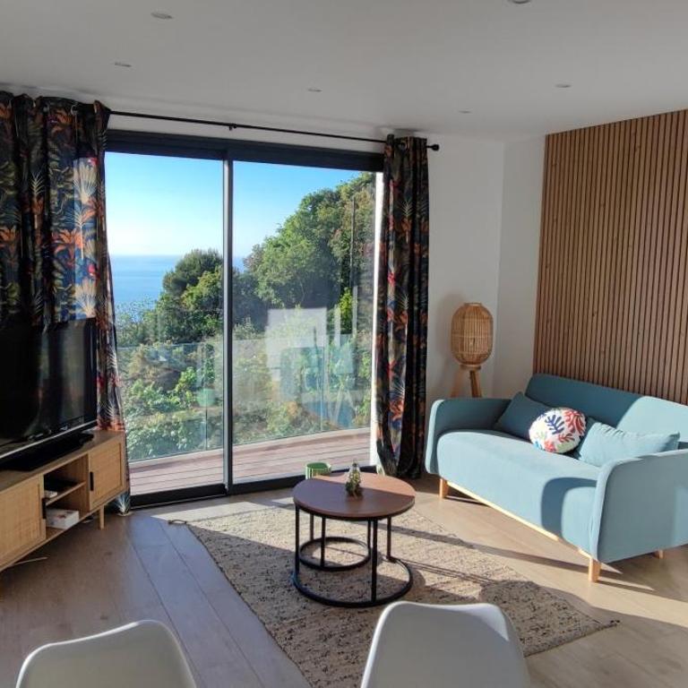 Exceptional sea view apartment, Monaco 15 min - Appartement 1 Chambre avec Vue sur la Mer et Terrasse - 14