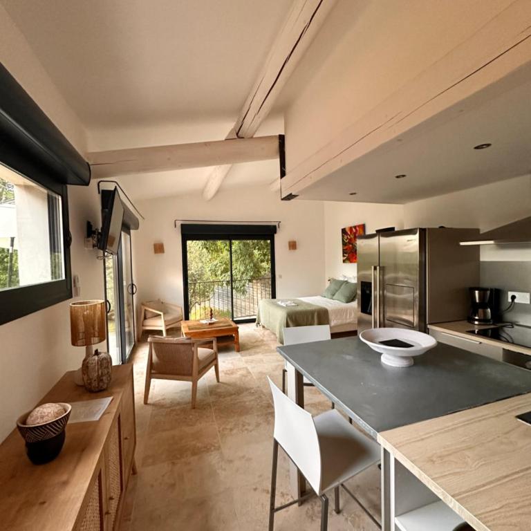 La maison d'HamiH "Gîte et Chambres d'hôtes - Studio - Vue sur Piscine - 30