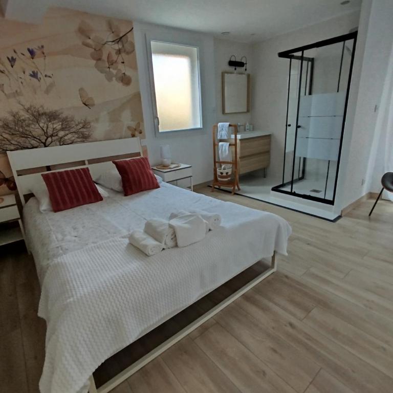 Villa climatisée, proche mer, 2 grands appartements indépendants, parking, WIFI - Maison 2 Chambres - 12