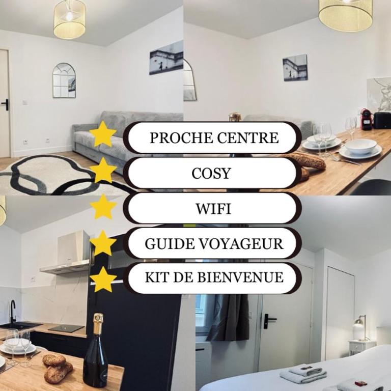 4 clairmarais T2 chic et cocooning proche centre - Apartamento de 1 dormitorio - 20