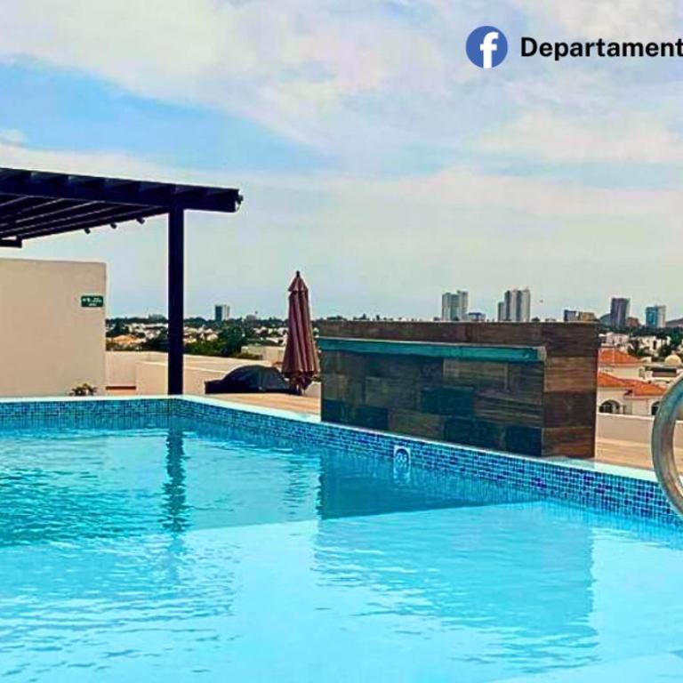 Departamento Marina Mazatlán - Two-Bedroom Apartment with Balcony and Terrace - 9