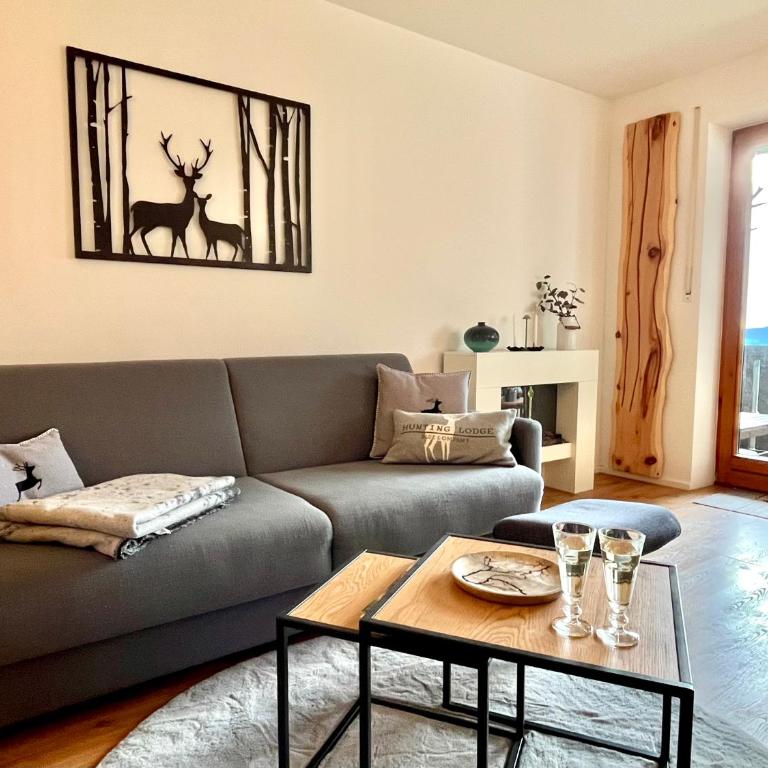Bergchalet mit Pool und Sauna, ganz nah am Bikepark Weitnau, direkt am Skilift - Apartment mit 1 Schlafzimmer - 12