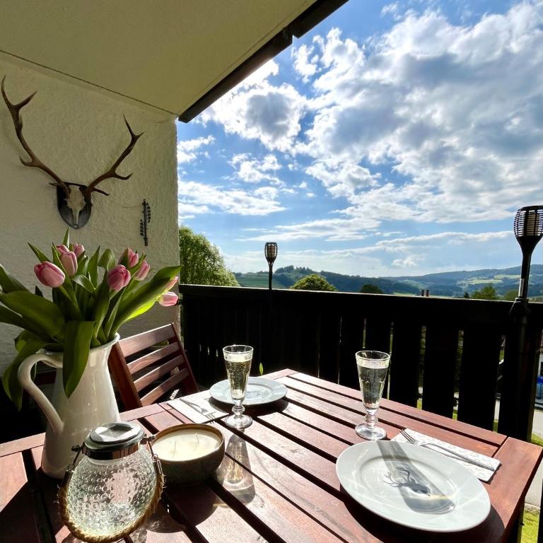Bergchalet mit Pool und Sauna, ganz nah am Bikepark Weitnau, direkt am Skilift - Apartment mit 1 Schlafzimmer - 3