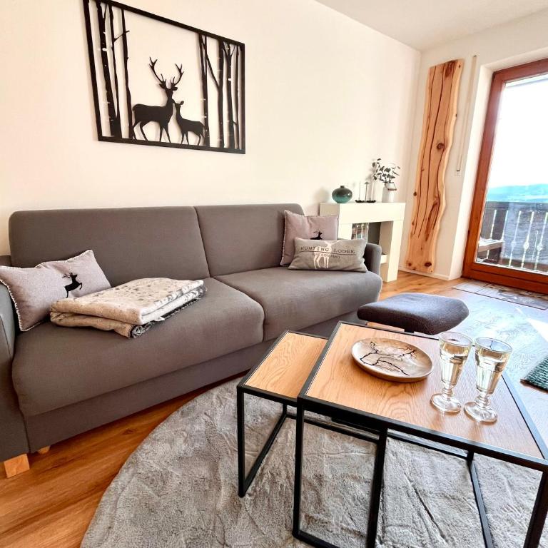 Bergchalet mit Pool und Sauna, ganz nah am Bikepark Weitnau, direkt am Skilift - Apartment mit 1 Schlafzimmer - 11