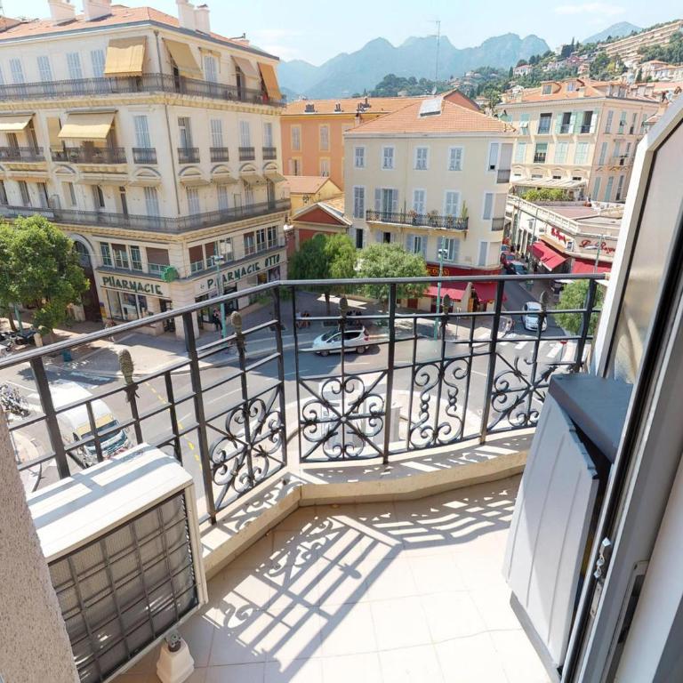Coquet 2P avec 2 balcons, clim, parking et Wi-Fi gratuit, en plein centre de Menton - FR-1-196-157 - Apartment (4 Erwachsene) - 9