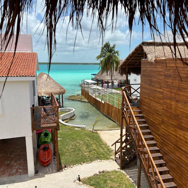 Hotel Solana Bacalar Lakefront - Bungalow Deluxe con vistas al mar - 11