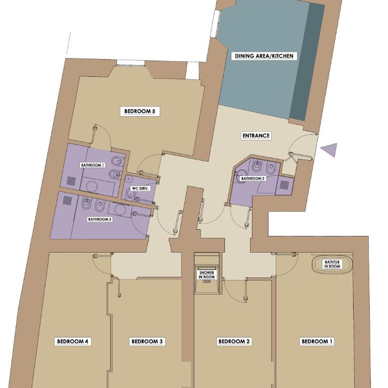 Trastevere Travertino Suite - Appartamento Premium con 5 Camere da Letto - 24