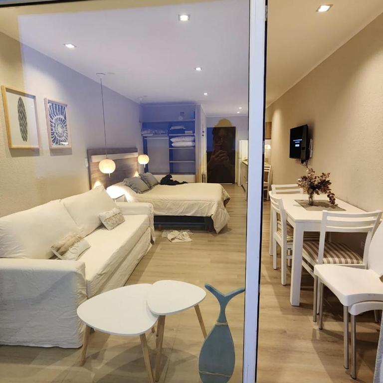 DPTO FRENTE Al MAR EN QUEQUEN CON PISCINA CLIMARIZADA CUBIERTA - Estudio Deluxe con cama grande - 14