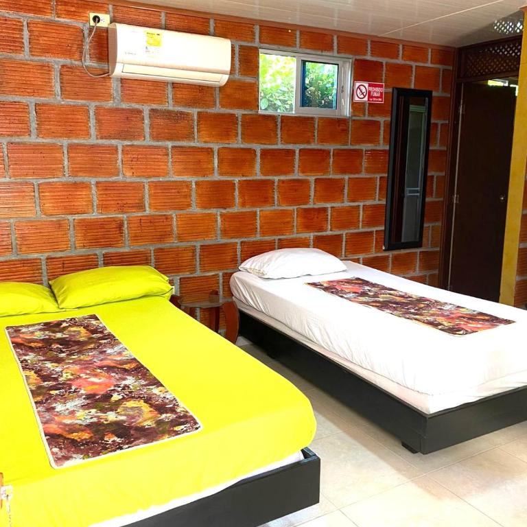 ECORAUDAL posada campestre - Habitación Doble con baño privado - 2 camas - 1