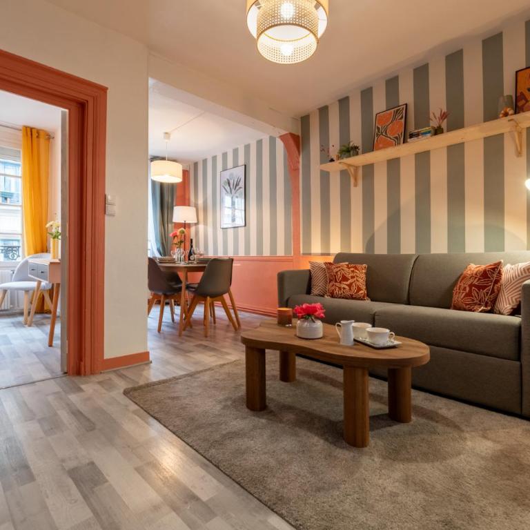 Olympe by Kleidos, Appartement 4P, rue calme, Centre Historique, Proche Gare - Appartamento con 1 Camera da Letto - 4
