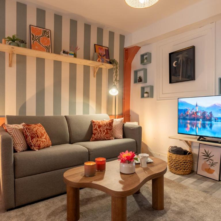 Olympe by Kleidos, Appartement 4P, rue calme, Centre Historique, Proche Gare - Appartamento con 1 Camera da Letto - 8