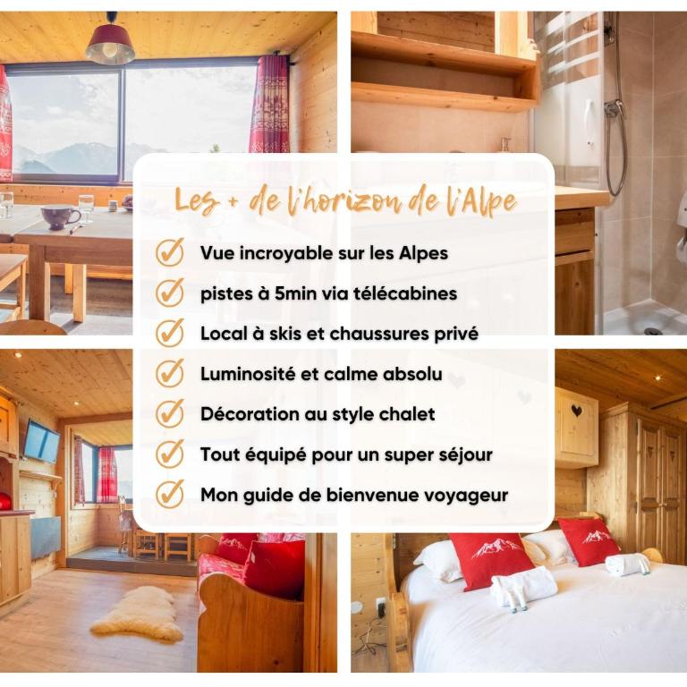 L'horizon de L'Alpe - Alpe d'Huez - Appartement 1 Chambre avec Vue - 4