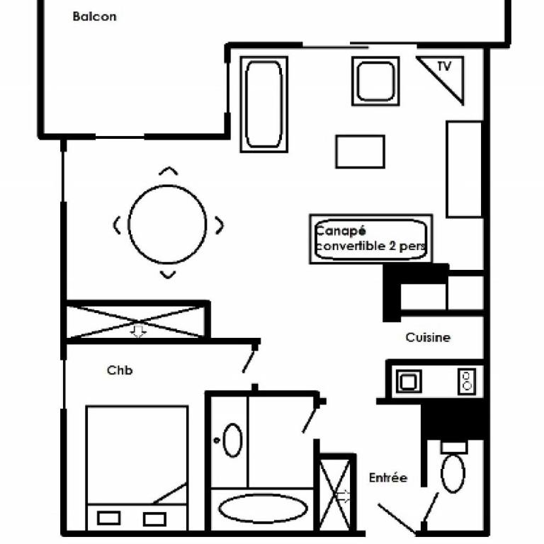 Résidence Lachat - Bel appartement 2 pièces 4 personnes proche de Méribel centre MAE-1785 - Appartement - 12