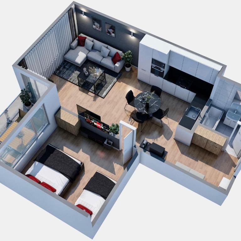 Spirit Apartments - Balkon - Bergsicht - Appartamento con 1 Camera da Letto - 2