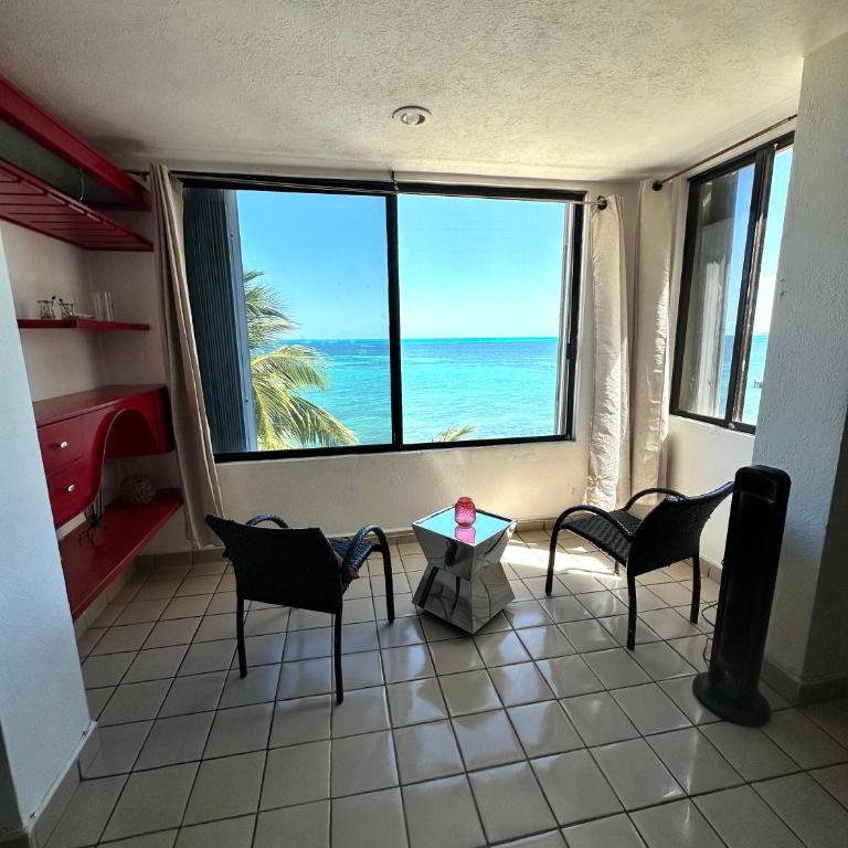 Hermoso departamento frente al mar vista increíble - Two-Bedroom Apartment - 23