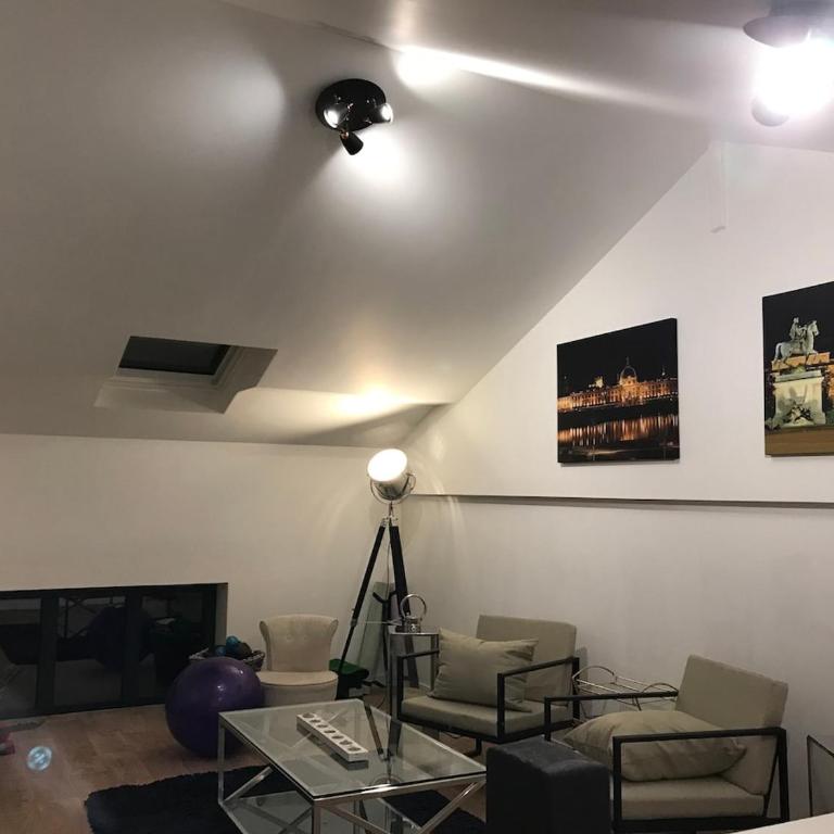 Loft 90m2 avec spa chauffé unique à Lyon - One-Bedroom House - 11