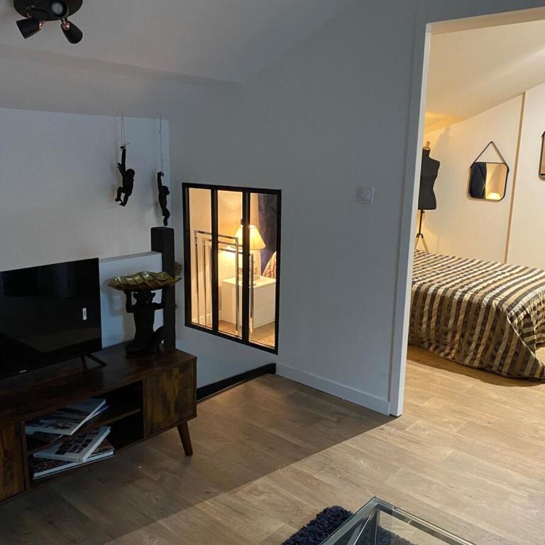 Loft 90m2 avec spa chauffé unique à Lyon - One-Bedroom House - 33