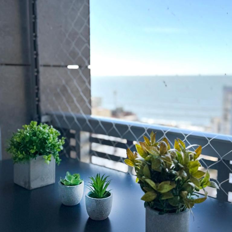 Excelente! Vista al mar con cochera y amenities gimnasio, play room y pileta no climatizada - Apartamento de 1 dormitorio - 5