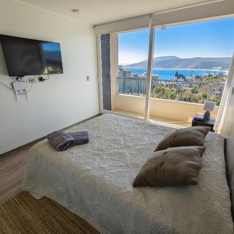 Depto para 6 Hermosa Vista hacia Playa Chica - Apartamento con vistas al mar - 5