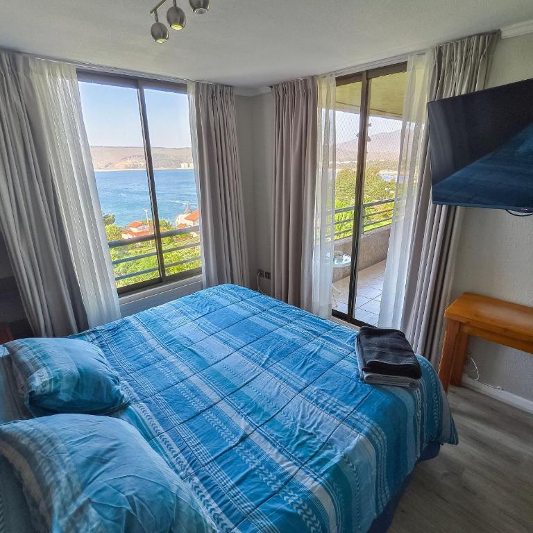 Depto. para 6 - maravillosa vista al mar y terraza - Apartamento con vistas al mar - 10