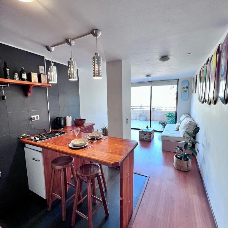 En Vitacura, con azotea, 1D 1B - Apartamento de 1 dormitorio - 35