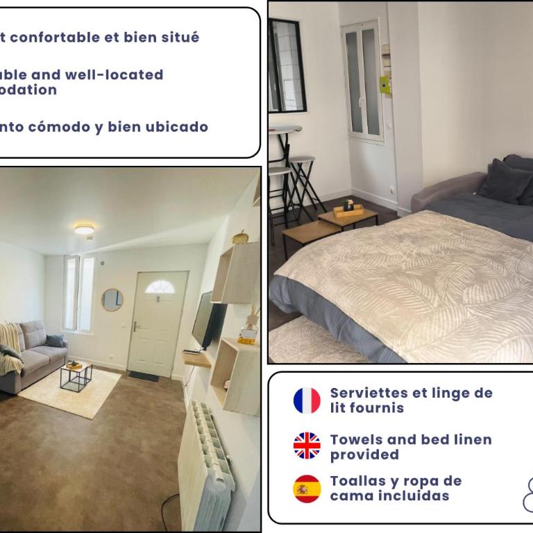 Studio cosy TV Netflix Proche Stade de France - Appartamento con 1 Camera da Letto - 15