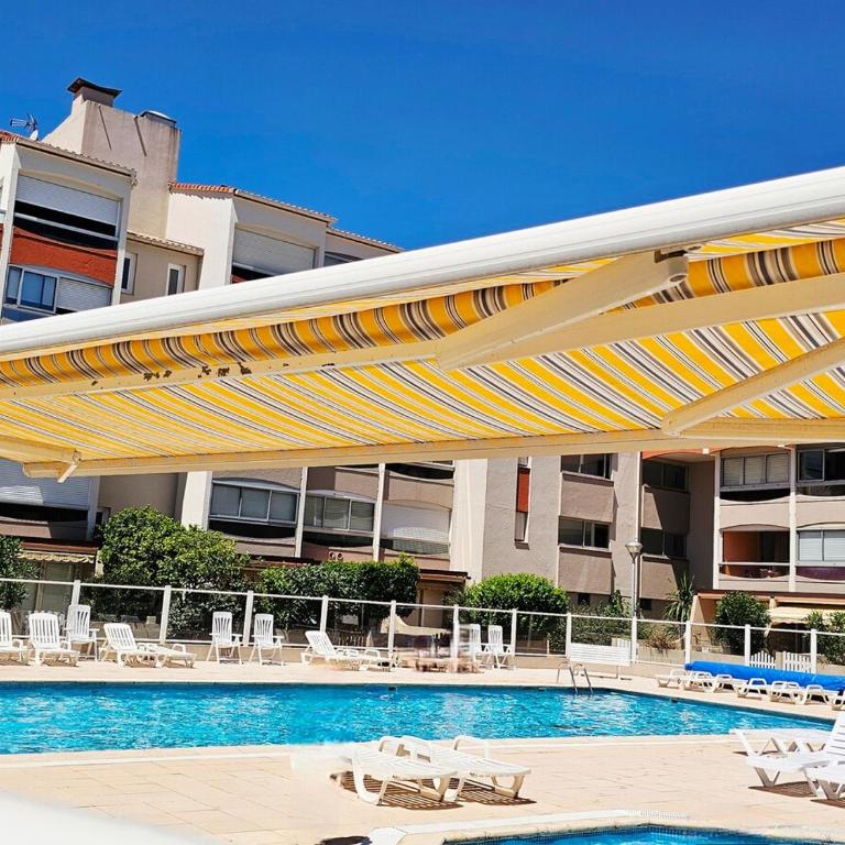 ARGELES PLAGE STUDIO PISCINE PARK PRIVATIF dans RES SECURISEE - Apartment mit 1 Schlafzimmer - 20