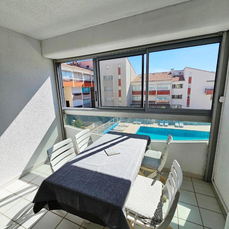 ARGELES PLAGE STUDIO PISCINE PARK PRIVATIF dans RES SECURISEE - Apartment mit 1 Schlafzimmer - 7