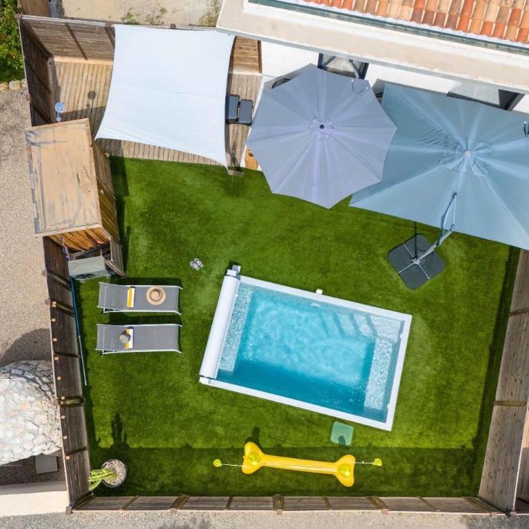 Gîtes Domaine de la Chapelle - Appartement 1 Chambre - Vue sur Piscine - 4