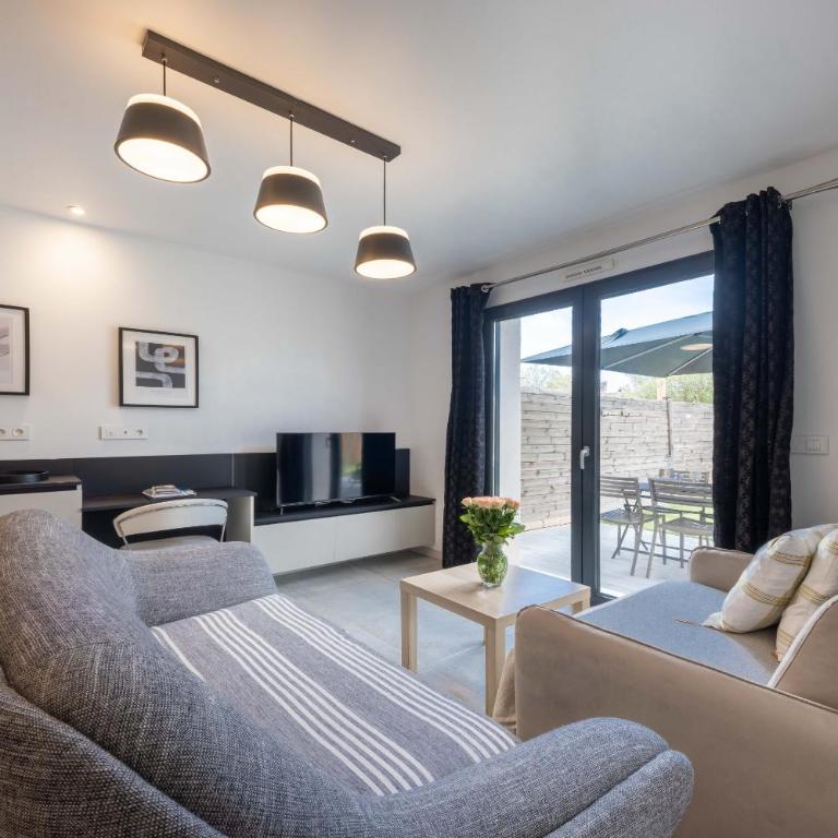 Gîtes Domaine de la Chapelle - Appartement 1 Chambre - Vue sur Piscine - 12