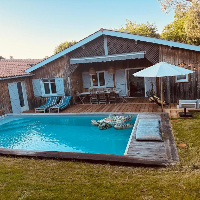 Maison cabane proche océan/bassin !!! - Villa - 2