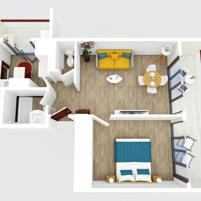 Appartement 1 chambre Vue Mer avec Terrasse, Plage à 1 min à pied - Appartement 1 Chambre - 9